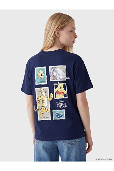 LC Waikiki Xside Crew Neck Winnie the Pooh Printed Women's T-Shirt