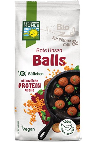 Bohlsener Muhle Premix bio pentru chifteluțe din linte rosie, 165g