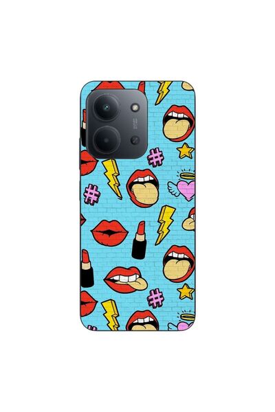 OEM Husa compatibila cu Xiaomi Redmi 15C Silicon Gel Tpu Model Pop Art Lips