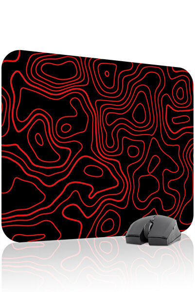 mousepad bastir لوحة ماوس للألعاب باللون الأسود والأحمر مقاس 48X40 XL، قاعدة ...