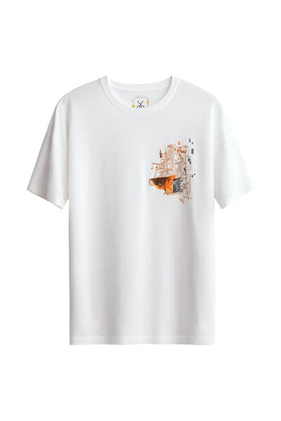 KAFT Unisex Oversize Tasarım T-Shirt - Yor