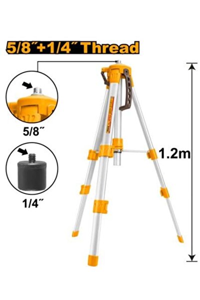 Ingco Tripod for Distance Laser Levels 120cm