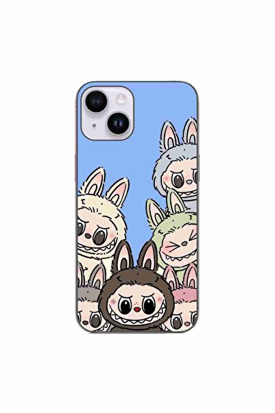 OEM Husa compatibila cu Apple iPhone 15 Silicon Gel Tpu Model Labubu Pattern ...
