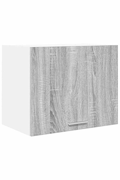 vidaxl Wall cabinet Sonoma Grey and White 50 x 31 x 40 cm Composite wood