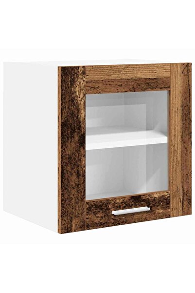 vidaxl Dulap suspendat cu ușă Lemn vechi 40 x 31 x 40 cm Lemn compozit