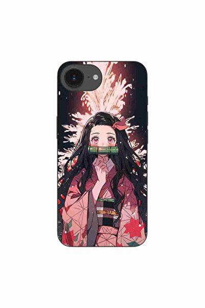 OEM Case compatible with Apple iPhone 16e Silicone Gel Tpu Demon Slayer Nezuk...