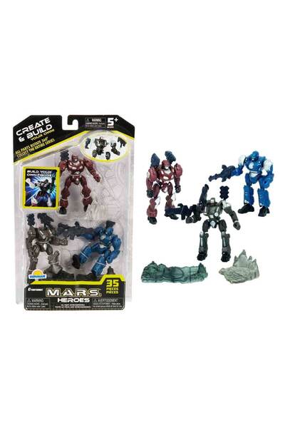 Genel Markalar M.A.R.S Robot Figür Seti - Blaster-Darkbeat-Martian