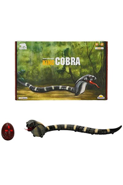 Crazoo Işıklı USB Şarjlı Uzaktan Kumandalı Kral Kobra 44 cm - Yeşil