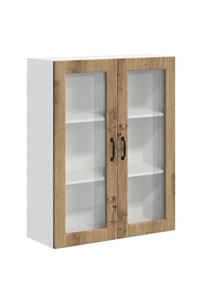 vidaxl Dulap suspendat de bucătărie Stejar Artizanal 80 x 31 x 100 cm