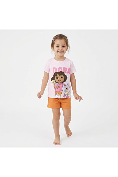 Dora the Explorer T-shirt short sleeve, for children 110 CM 5 years Pink