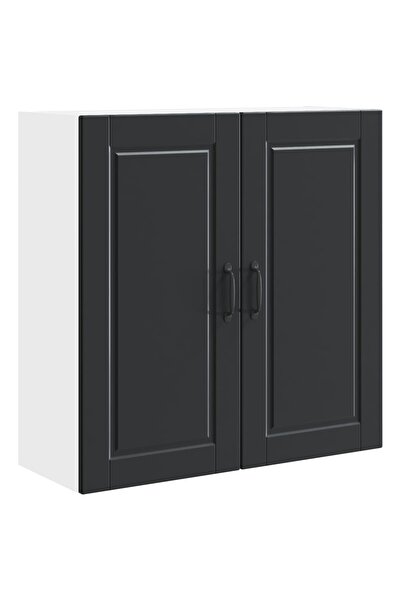 vidaxl Dulap de bucătărie cu raft Negru 80 x 31 x 80 cm Lemn compozit