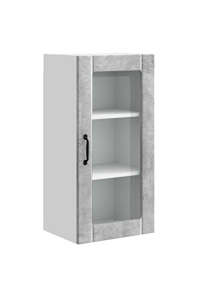 vidaxl Dulap de bucătărie Gri din beton 40 x 31 x 80 cm Lemn compozit