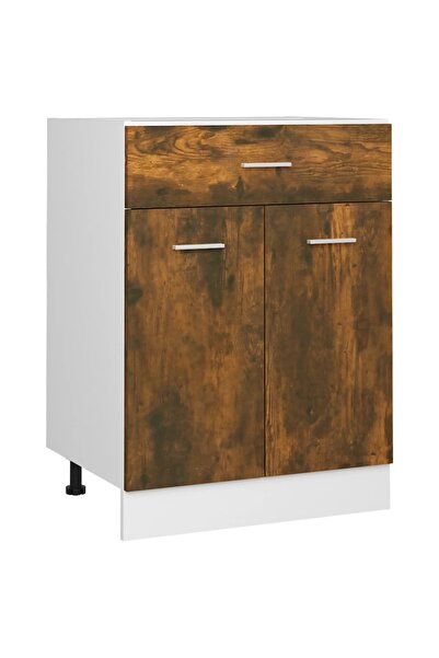 vidaxl Dulap inferior cu sertar “Lyon”, stejar fumuriu, 60x46x81,5 cm