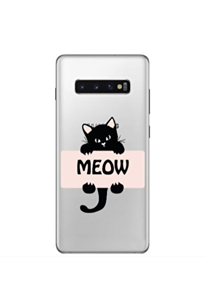 Other Samsung S10 Plus Meow Transparent Silicone TPU Θήκη
