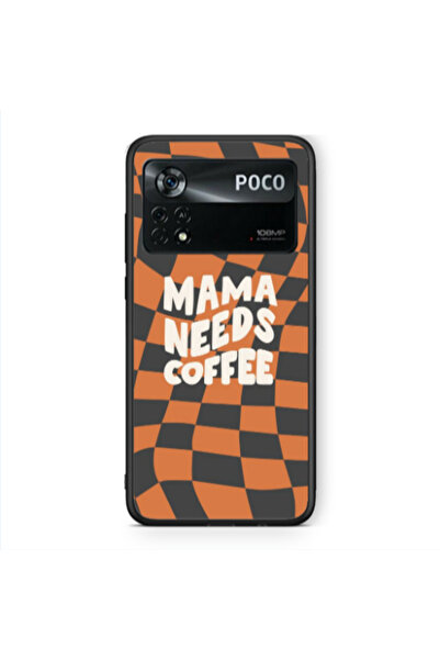 Other Xiaomi Poco X4 Pro Mama needs coffee Black Glossy Θήκη