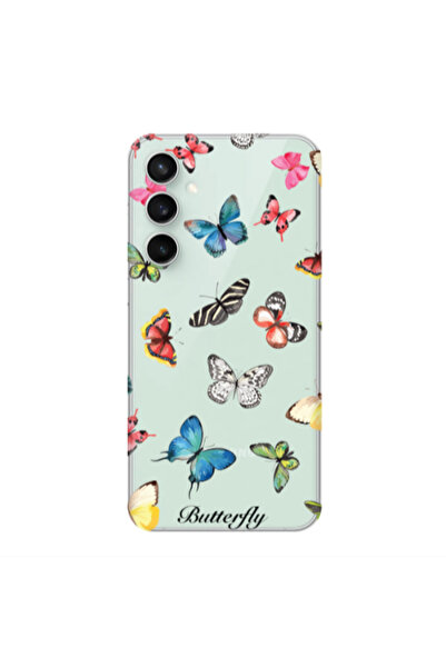 Other Samsung S24 Plus Butterfly Mix Transparent Silicone TPU Θήκη