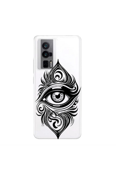 Other Xiaomi Poco F5 Pro Eye patterned drawing Transparent Silicone TPU Θήκη