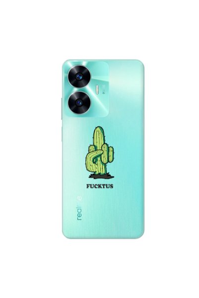 Other Realme C55 Green Cactus Transparent Silicone TPU Θήκη