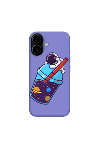 Other Apple Iphone 16 plus Longing in space Purple Colored Silicone TPU Θήκη