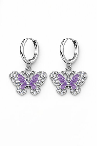 MakeWell Mixed Figure Silver Color Cute Dangle Earrings