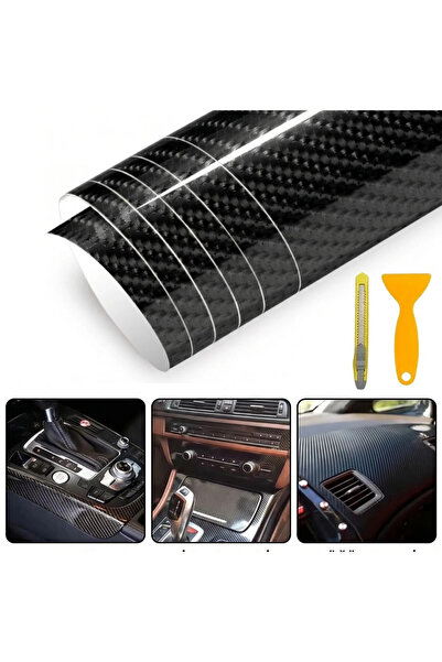 shopwave Pln Adhesive Carbon Fiber Foil 30 cm X 150 cm – Vehicle, Console, Da...
