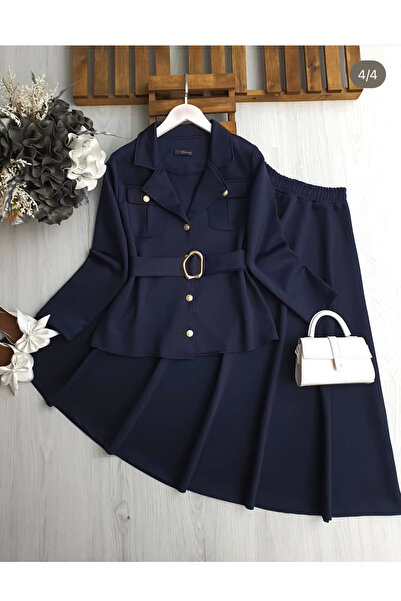 Butik Kadın etek ceket scuba kumaş takım