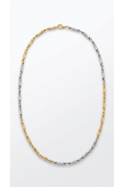 lissstudio İki Renkli Gold Gümüş Minimalist Zincir Kolye
