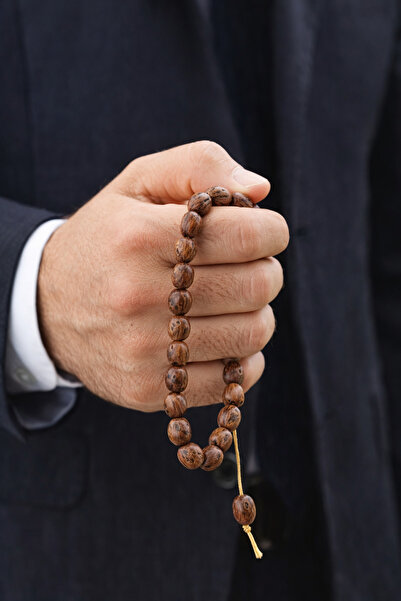 ÇAĞ MODA AKSESUAR Andiz Tree Light Brown Scented Prayer Beads, Pack of 20
