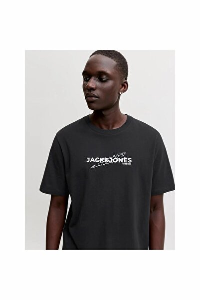 Jack & Jones Eterna Erkek Siyah Tişört (12298583-B)