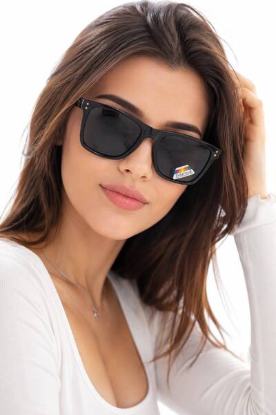 ModaLucci Black Adult Polarized Sunglasses