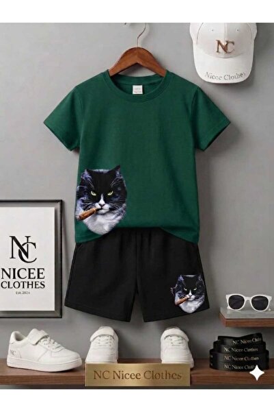 NC Nicee Clothes LETNJA DEČJA MAJICA I KRATKE PANTALONE UNISEKS (S IZRAZOM PR...