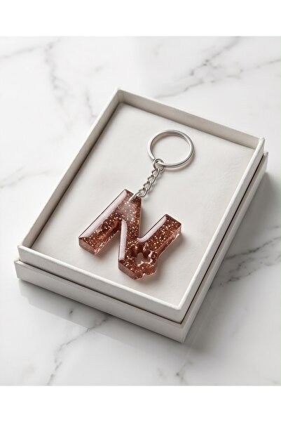Luvia Accesories Keychain Letter N Star Epoxy Keychain