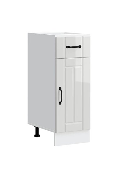 vidaxl "Lucca" gloss white engineered wood kitchen base cabinet