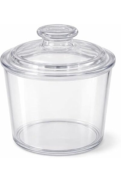 fitto Plastic stackable 3-layer jar, transparent pharmacy jars with lid, food...