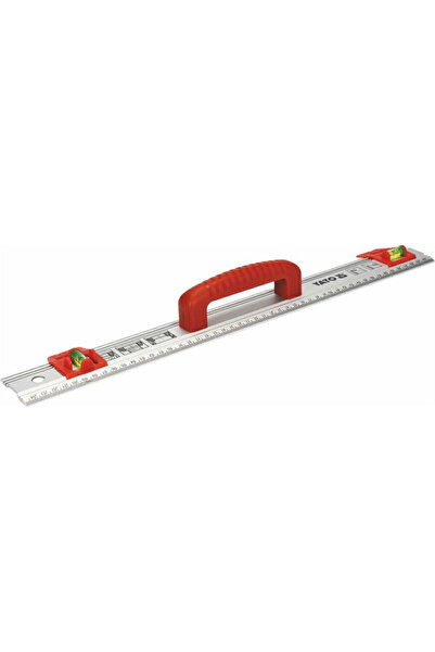 yato Ruler with spirit level YT-70715, Aluminum, 1000 x 60 mm, Red/Silver