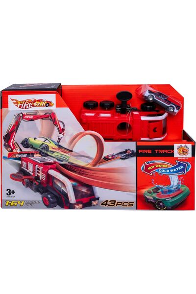 Generic Red Car and Truck Set that Changes Color with Water