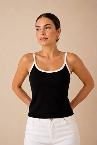 Noi Belis Bluză din tricot cu textură moale și bretele SS26BZ0170