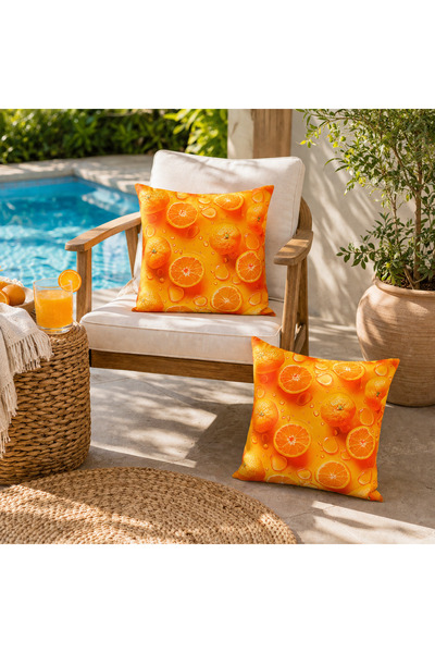Kotonia Home Pack of 2 decorative pillows - 50x50 cm, 100% cotton impermeable...