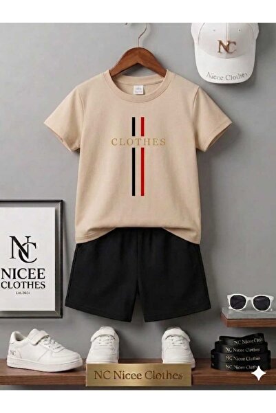 NC Nicee Clothes ΚΑΛΟΚΑΙΡΙΝΟ ΠΑΙΔΙΚΟ ΣΕΤ ΜΠΛΟΥΖΑΚΙ-ΣΟΡΤΣ ΟΥΝΙΣΕΞ (ΕΚΤΥΠΩΣΗ ΡΙ...