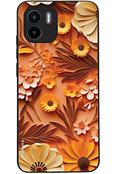 Other Θήκη Sonique Σειράς 3D Λουλουδιών για Xiaomi Redmi A1 Redmi A2 Πορτοκαλί