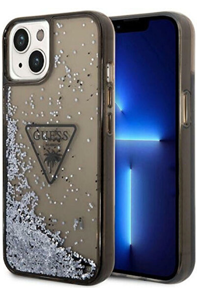 Guess Συλλογή Liquid Glitter Palm Πλαστικό Μαύρο Πίσω Κάλυμμα (iPhone 14 Plus...