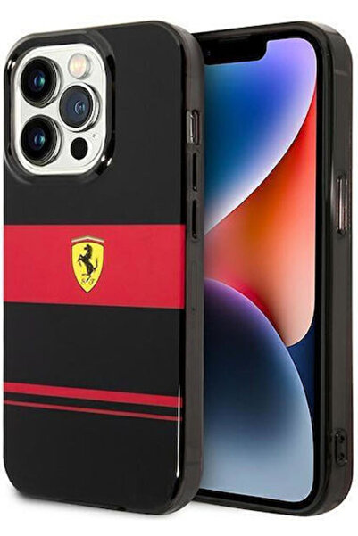Ferrari Combi MagSafe Πίσω Θήκη Σιλικόνης Μαύρο (iPhone 14 Pro Max)