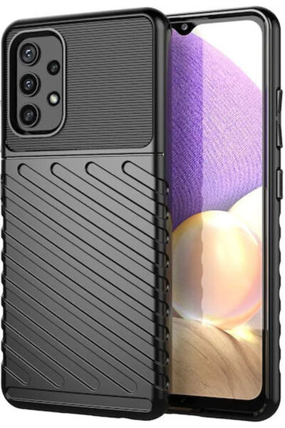 POWERTECH Πίσω Κάλυμμα Σιλικόνης Μαύρο (Galaxy A72) Κωδικός: MOB-1637