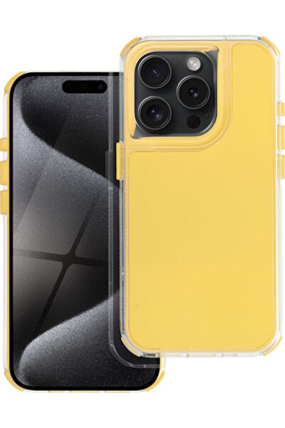 OEM Matrix Πίσω Κάλυμμα Πλαστικό / Σιλικόνης Κίτρινο (iPhone 16 Pro) Κωδικός:...
