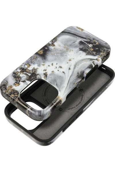 Forcell F-protect Mirage Πίσω Κάλυμμα Σιλικόνης Ασημί (iPhone 15 Pro)