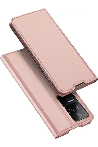 Dux Ducis Skin Pro Book Συνθετικό Δέρμα Ροζ (Poco F4 5G)