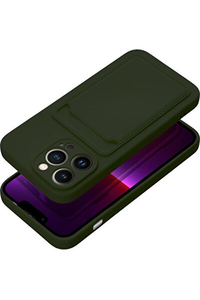 OEM Κάλυμμα πλάτης κάρτας σιλικόνης πράσινο (iPhone 15 Pro) Κωδικός: 592331