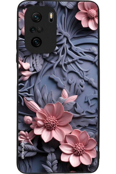 Other Θήκη Sonique Σειράς 3D Λουλουδιών για Xiaomi Poco F3 Mi 11i Ροζ 02