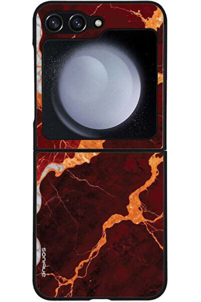 Other Θήκη Sonique Σειράς Marble για Samsung Galaxy Z Flip 5 Κόκκινο