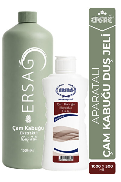Ersağ Pine Bark Extract Shower Gel with Apparatus 1000 ml